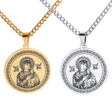 Our Lady of Perpetual Help Stainless Steel Necklace - BGCOPPER