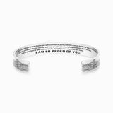 To My Granddaughter, I Am So Proud of You Bracelet - BGCOPPER