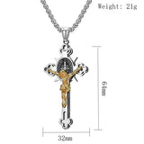 St. Benedict Exorcism Faith Cross Necklace - Perfect Religious Gift Choice - BGCOPPER