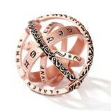 Handmade Astronomical Sphere Silver Ring (With A Free Chain) - BGCOPPER