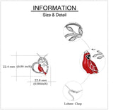 Cardinal Heart Pendant Necklace - BGCOPPER