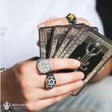 Saint Benedict Stainless Steel Cross Ring - BGCOPPER