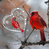 Cardinal Heart Pendant Necklace - BGCOPPER