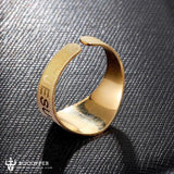 Devil-chasing Medal Adjustable Ring,Inspire and empower you - BGCOPPER
