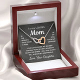 Gift for Mom from Daughter - Inseparable Hearts - Interlocking Hearts - BGCOPPER