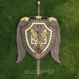 Archangel Michael Shield and Sword Religious Gifts - Best Wall Decor in 2023 - BGCOPPER