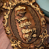 Three Sacred Hearts of the Holy Family Wall Hanging Art work Personalized Religious Gift wooden decor - BGCOPPER