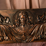 22.75" Jesus Christ, Holy Spirit Wood Carved - BGCOPPER