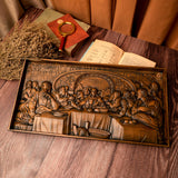 Last Supper Religious Carving Icons Personalized Gifts Wood Carving Religious Wood Wall Art - BGCOPPER