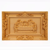 Limited: Southern European boxwood Jesus Last Supper - Religious Vatican Christian Wall Art Sculpture - BGCOPPER