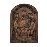 Orthodox Icon Holy Trinity wooden carving gift - BGCOPPER
