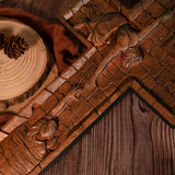 Bgcopper 6 inches Savior Jesus Cross Wood carving - Mini version - BGCOPPER