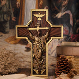 INRI Ascension of Jesus wood carving cross —The best gifts for Easter - BGCOPPER