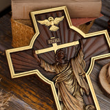 INRI Ascension of Jesus wood carving cross —The best gifts for Easter - BGCOPPER