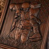 Bgcopper Usa Soldiers Brotherhood wood carving - Wall Hanging Art Work - BGCOPPER