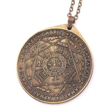 Vintage Titanium Seven Archangel's Seal Pendant - Amulet against evil eyes, curses, spells - BGCOPPER