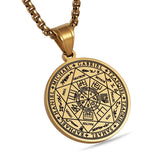 Vintage Titanium Seven Archangel's Seal Pendant - Amulet against evil eyes, curses, spells - BGCOPPER