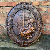 Jesus Agony in the Garden Wood Carving, Home Wall Religious Pendant Decoration - BGCOPPER