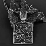 Saint George Necklace Amulet Unisex Pendant Gift - BGCOPPER
