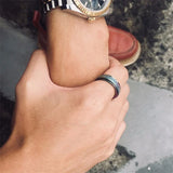 Titanium steel ANXIETY & STRESS RELIEF ROTATABLE RING - BGCOPPER