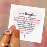 heart and semicolon ring - BGCOPPER