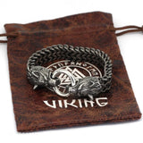 Viking titanium steel wolf head bracelet - BGCOPPER