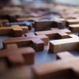 Handmade Wooden Pocket Crosses - BGCOPPER