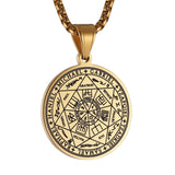 Vintage Titanium Seven Archangel's Seal Pendant - Amulet against evil eyes, curses, spells - BGCOPPER