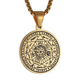 Vintage Titanium Seven Archangel's Seal Pendant - Amulet against evil eyes, curses, spells - BGCOPPER