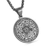 Vintage Titanium Seven Archangel's Seal Pendant - Amulet against evil eyes, curses, spells - BGCOPPER