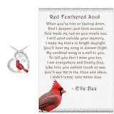 Cardinal Heart Pendant Necklace - BGCOPPER