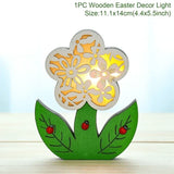WOODEN EASTER DECOR LED LIGHT - BGCOPPER