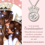 To My Granddaughter👧 | S925 Straighten Your Crown Necklace💕 - BGCOPPER