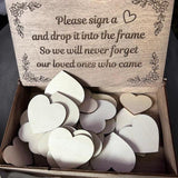 Hearts Wedding Guest Book Alternative, Custom Drop Box, Unique Wooden Boho and Rustic Wedding Decor, Anniversary - BGCOPPER