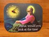 Wall Clock Jesus, would you look at the time - novelty vicar gift - BGCOPPER