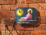 Wall Clock Jesus, would you look at the time - novelty vicar gift - BGCOPPER