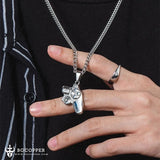 Attract Game controller Matching Necklaces For Couples In Titanium(2 pcs a set) - BGCOPPER