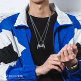 Attract Game controller Matching Necklaces For Couples In Titanium(2 pcs a set) - BGCOPPER