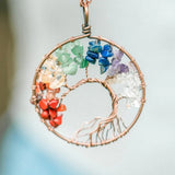 7 Chakras Tree of Life Pendant - BGCOPPER
