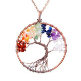 7 Chakras Tree of Life Pendant - BGCOPPER