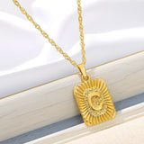 INITIAL LETTER PENDANT NECKLACE - BGCOPPER