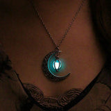 GLOWING MOONSTONE NECKLACE - BGCOPPER