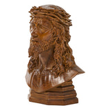 Boxwood Jesus Crown with Thorns Half-Length Desktop Ornament