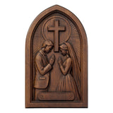 Hand-Carved Beechwood Christian Marriage Prayer Plaque – Personalized Wedding & Anniversary Gift
