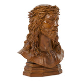 Boxwood Jesus Crown with Thorns Half-Length Desktop Ornament