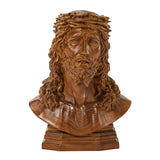 Boxwood Jesus Crown with Thorns Half-Length Desktop Ornament