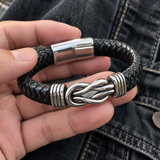 Men’s Infinity Knot Braided Bracelet – 21cm | Symbol of Loyalty & Enduring Connection
