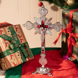 Vintage Cross Tabletop Ornament Decorative Art