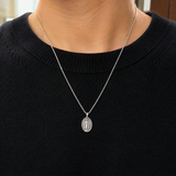 S925 Silver/Titanium Steel ‘Miracle’ Medallion Necklace