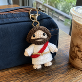 Handmade Crochet Jesus Keychain